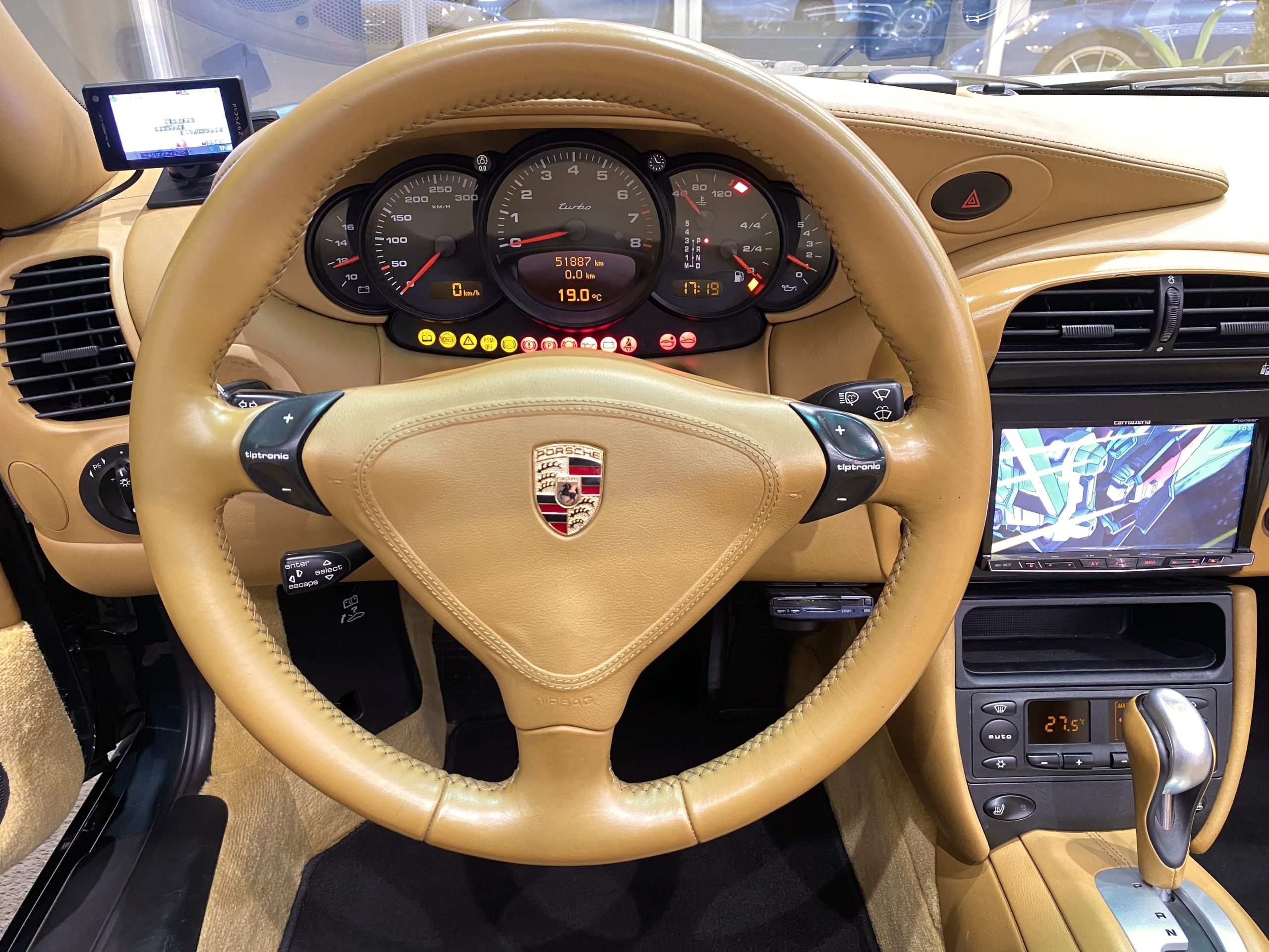 ポルシェ911ターボ カブリオレ（Type996）ティプトロニックS<br>元オートカフェポルシェ<br>オールレザーインテリア