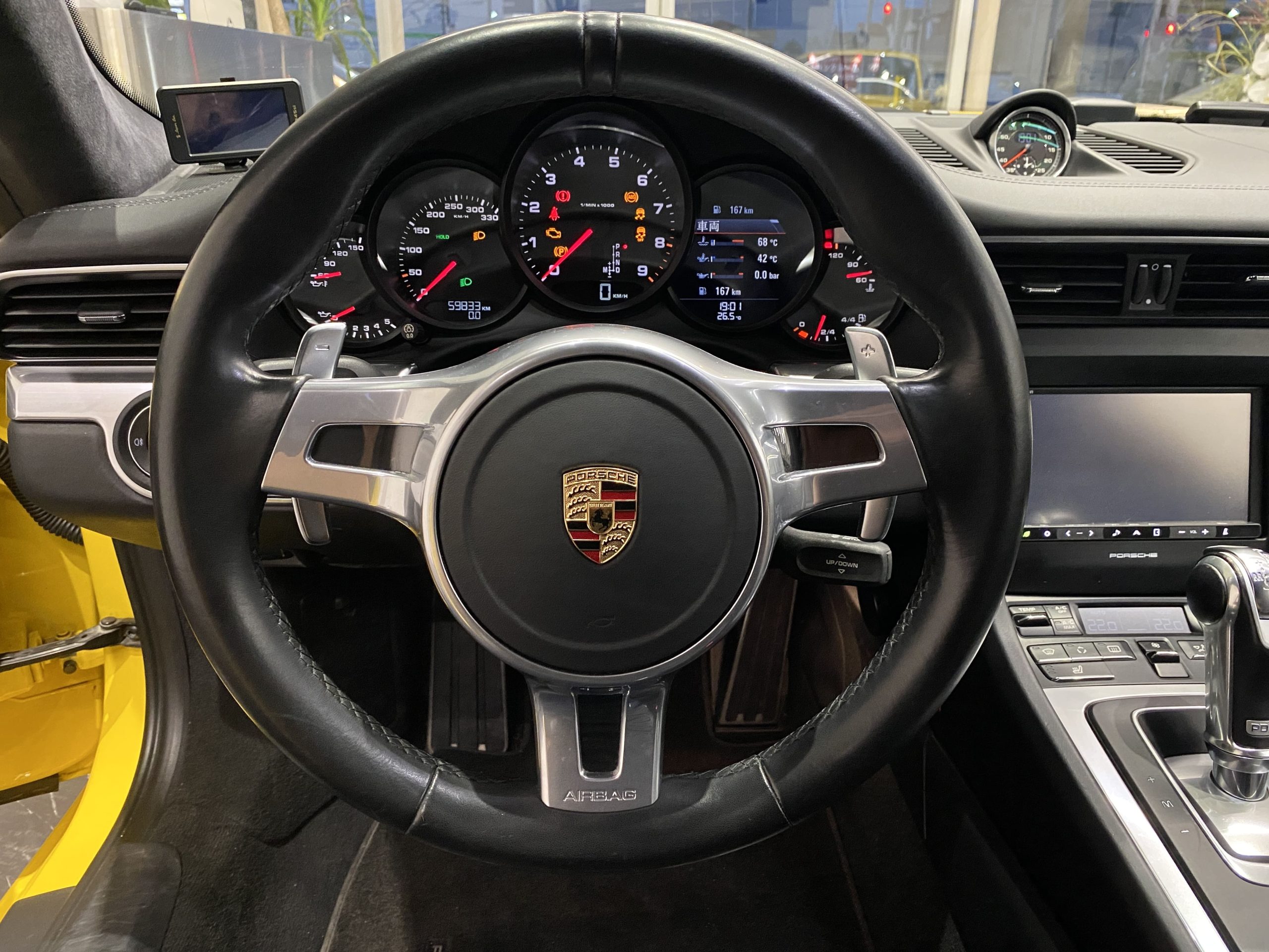 ポルシェ911カレラ（Type991.1）PDK<br>レザーインテリア<br>スポーツクロノPKG<br>スポーツエグゾースト