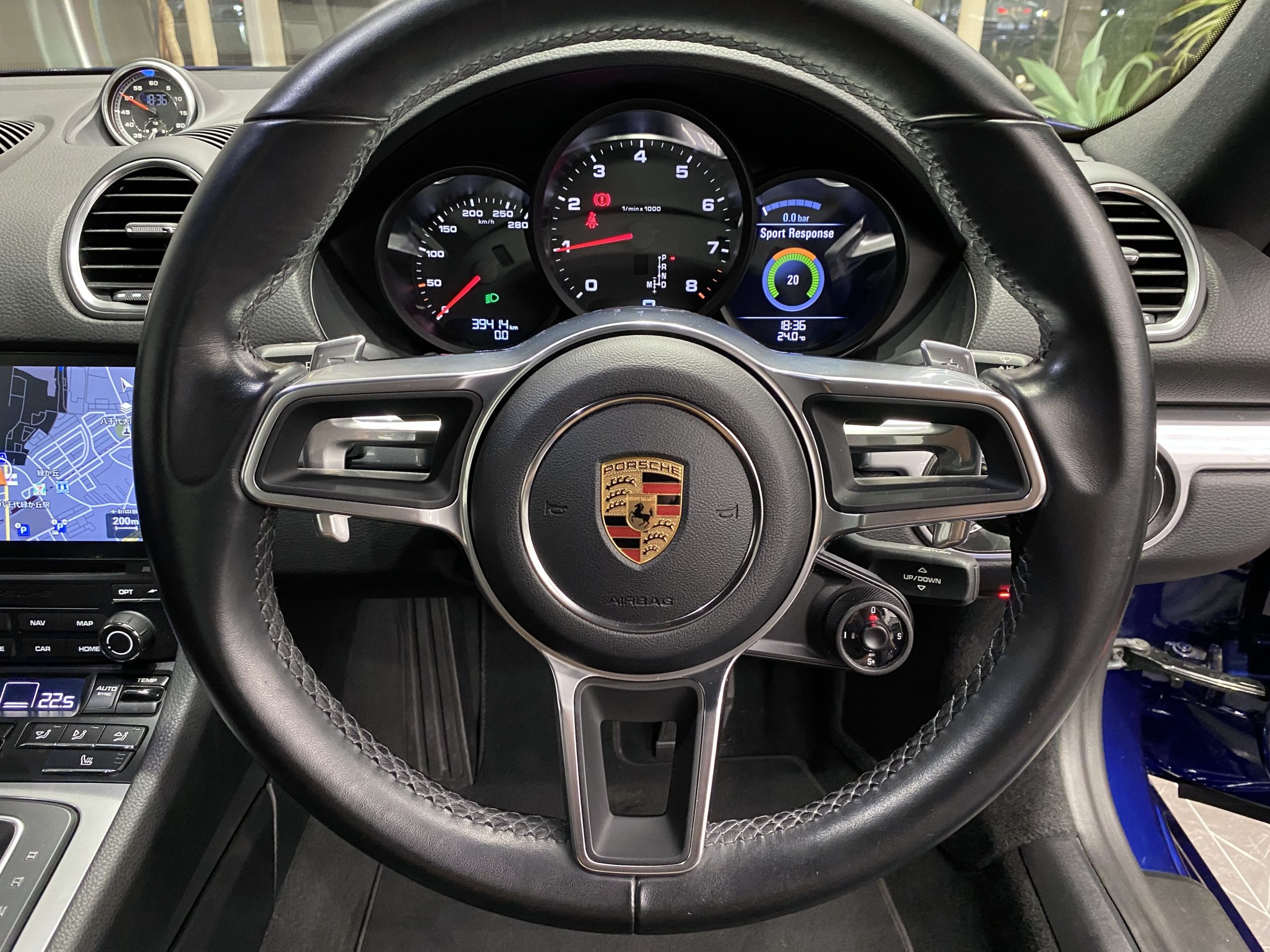 ポルシェ718ケイマン（Type982）PDK<br>スポーツクロノPKG<br>スポーツエグゾースト<br>TVチューナー