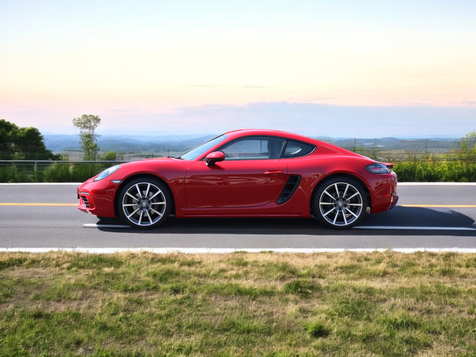 718ケイマン（Type982）PDK<br>エクスクルーシブマニュファクチャー<br>スポーツエグゾーストシステム<br>20インチカレラクラシックホイール<br>カーマインレッドカラー