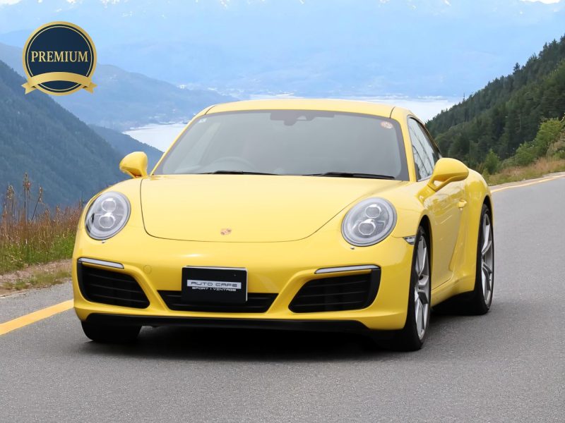 ポルシェ911カレラ（Type991.2）PDK<br>ツートンレザーインテリア<br>スポーツクロノパッケージ<br>PDLS+含むLEDヘッドライト<br>スポーツデザインドアミラー<br>スポーツテールパイプ