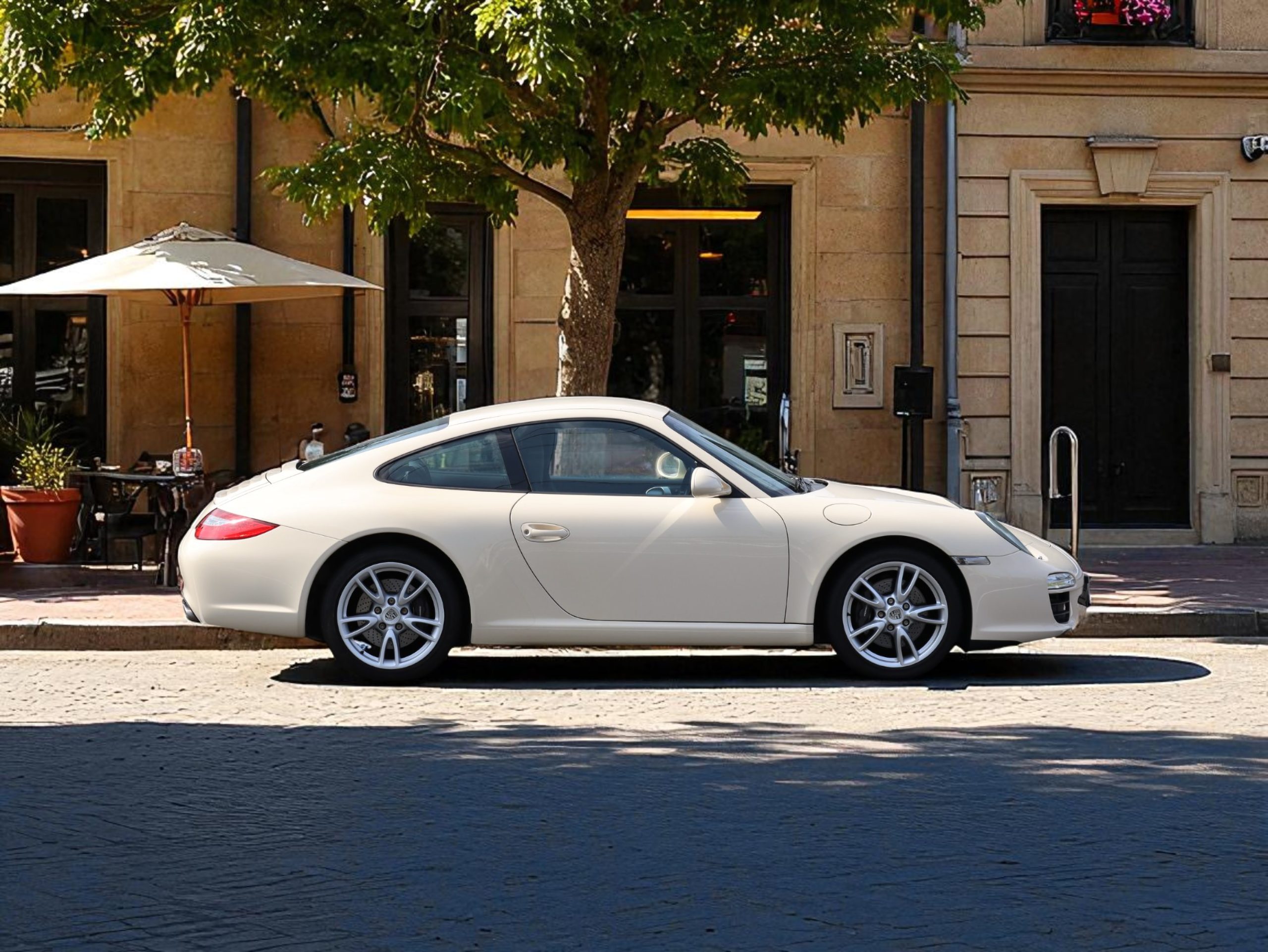 ポルシェ911カレラ(Type997.2）PDK<br>クリームホワイトカラー<br>スポーツクロノパッケージ<br>シートベンチレーション<br>シートヒーター<br>バイキセノンヘッドライト