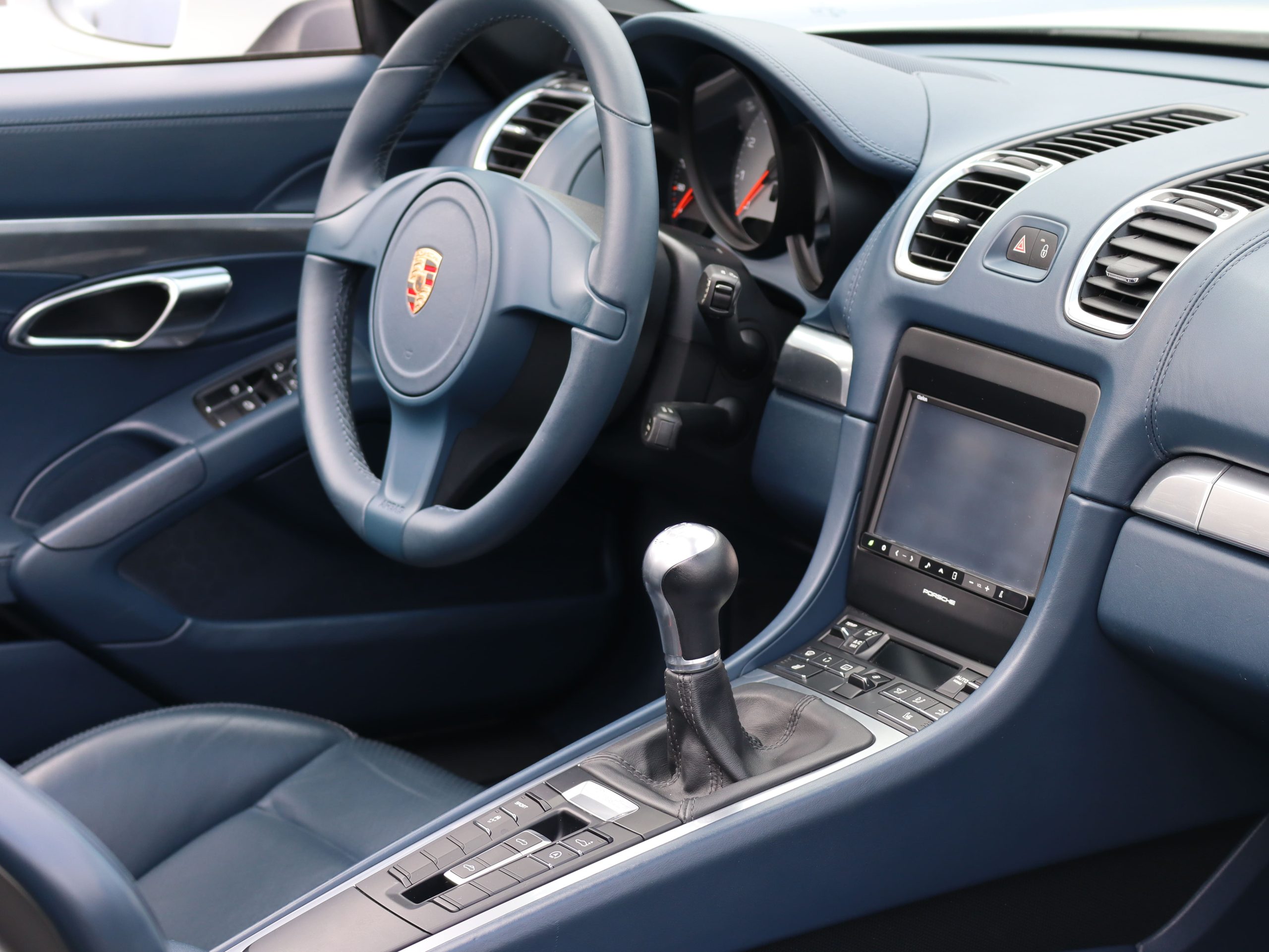 ★ポルシェボクスターS（Type981）6MT<br>ブルーレザーインテリア<br>ブルーソフトトップ幌<br>PDLS含むヘッドライト<br>スポーツシートプラス<br>20インチカレラクラシックホイール