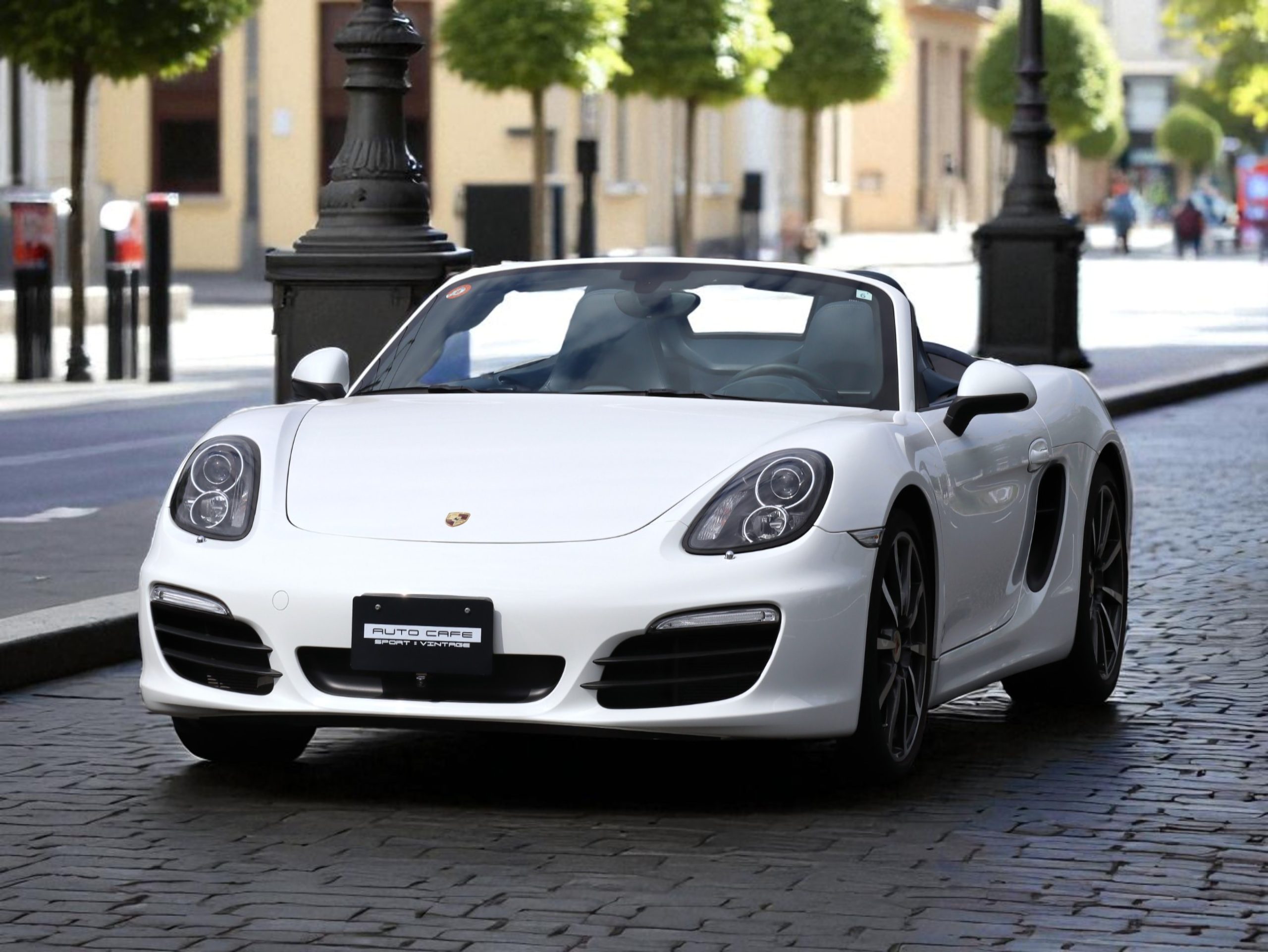 ★ポルシェボクスターS（Type981）6MT<br>ブルーレザーインテリア<br>ブルーソフトトップ幌<br>PDLS含むヘッドライト<br>スポーツシートプラス<br>20インチカレラクラシックホイール