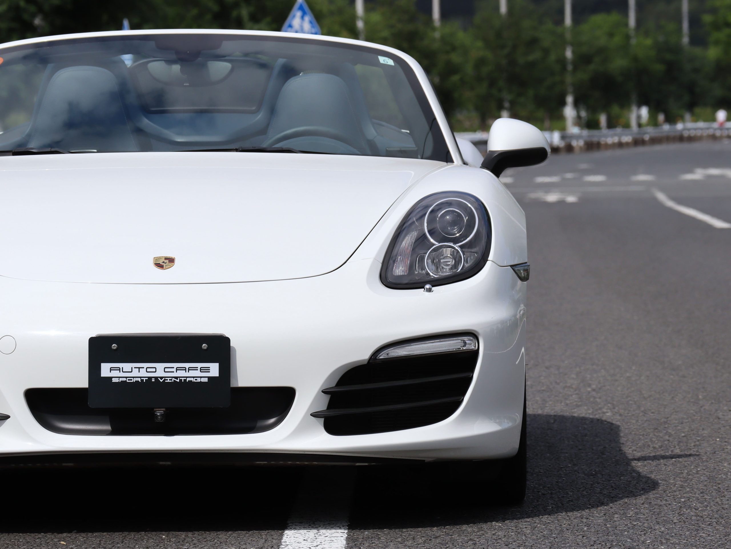 ★ポルシェボクスターS（Type981）6MT<br>ブルーレザーインテリア<br>ブルーソフトトップ幌<br>PDLS含むヘッドライト<br>スポーツシートプラス<br>20インチカレラクラシックホイール