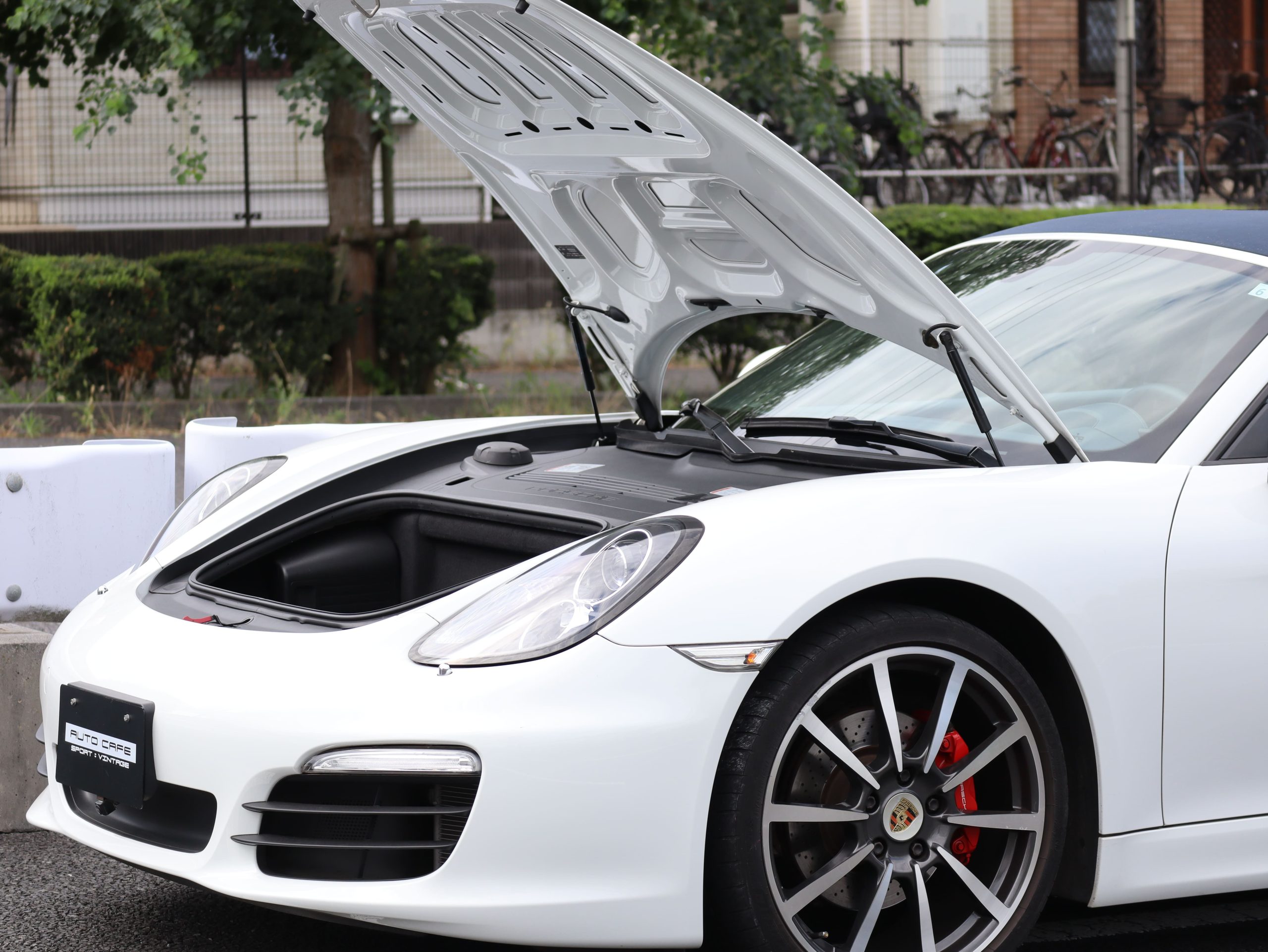 ★ポルシェボクスターS（Type981）6MT<br>ブルーレザーインテリア<br>ブルーソフトトップ幌<br>PDLS含むヘッドライト<br>スポーツシートプラス<br>20インチカレラクラシックホイール