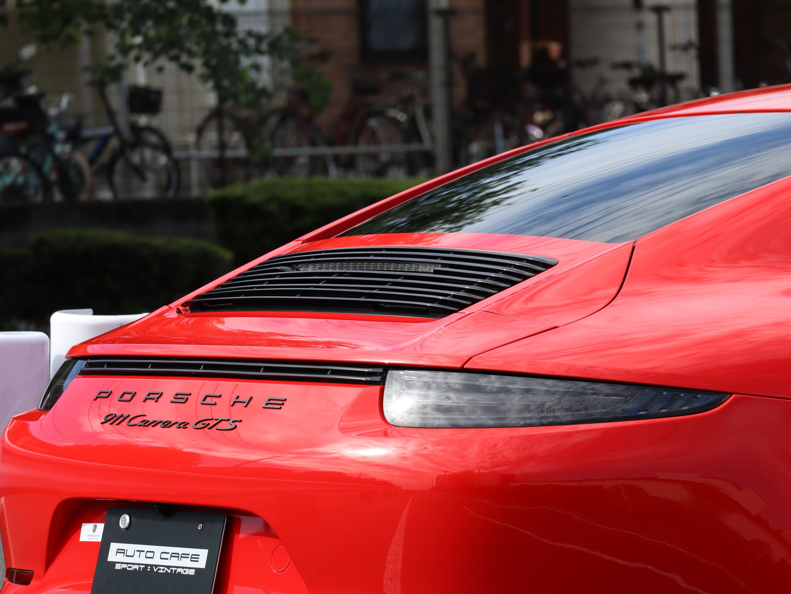 ポルシェ911カレラGTS（Type991.1）PDK<br>GTSインテリアパッケージ<br>PDLS+含むLEDヘッドライト<br>クリアガラスルックテールランプ<br>プロテクションフィルム施工<br>PASMスポーツサスペンション