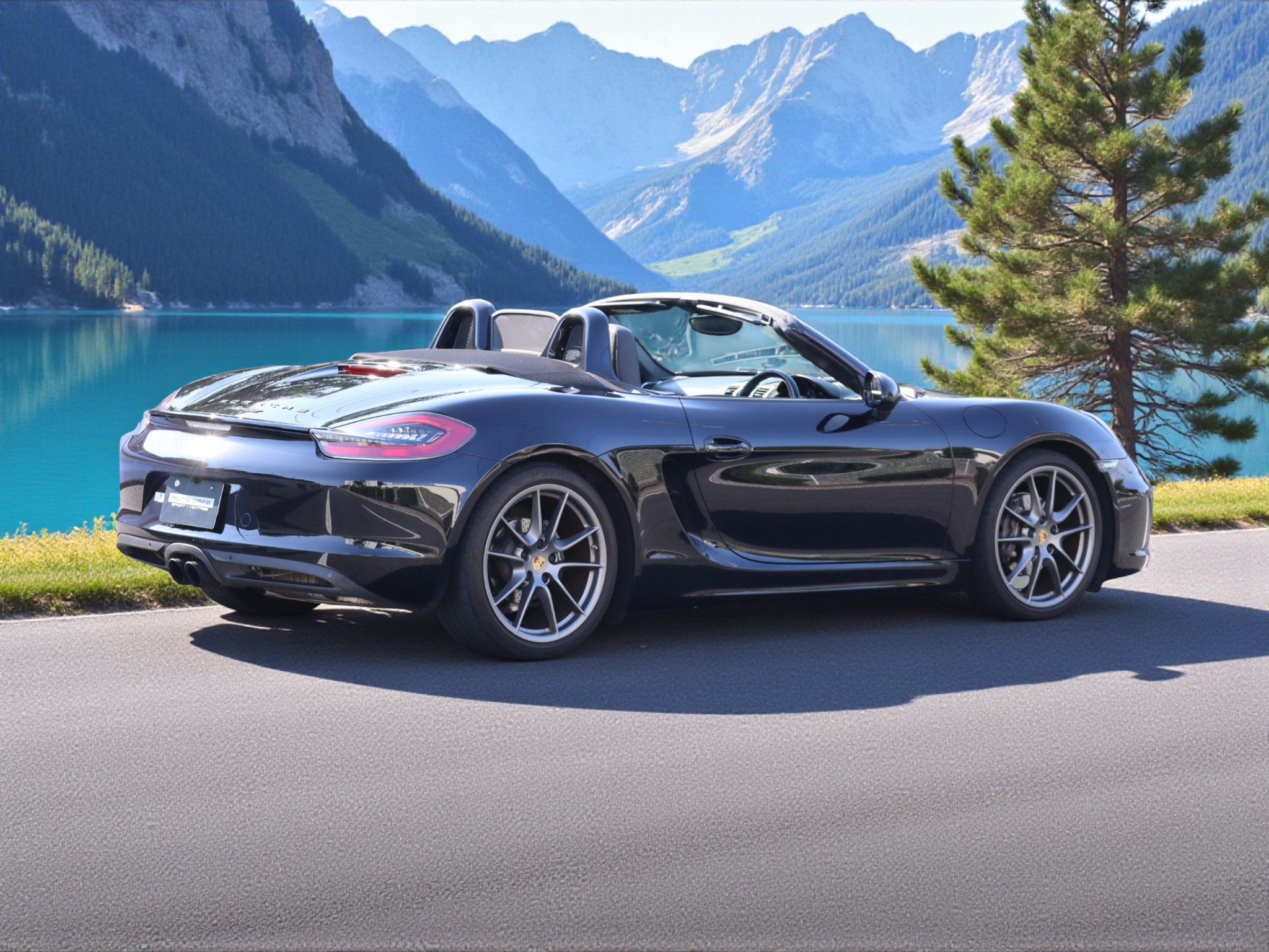 ポルシェボクスターBLACK EDITION(Type981)PDK<br>特別仕様車<br>スポーツクロノパッケージ<br>スポーツエグゾーストシステム<br>ティンテッドルックテールライト<br>サテンプラチナ塗装20インチホイール