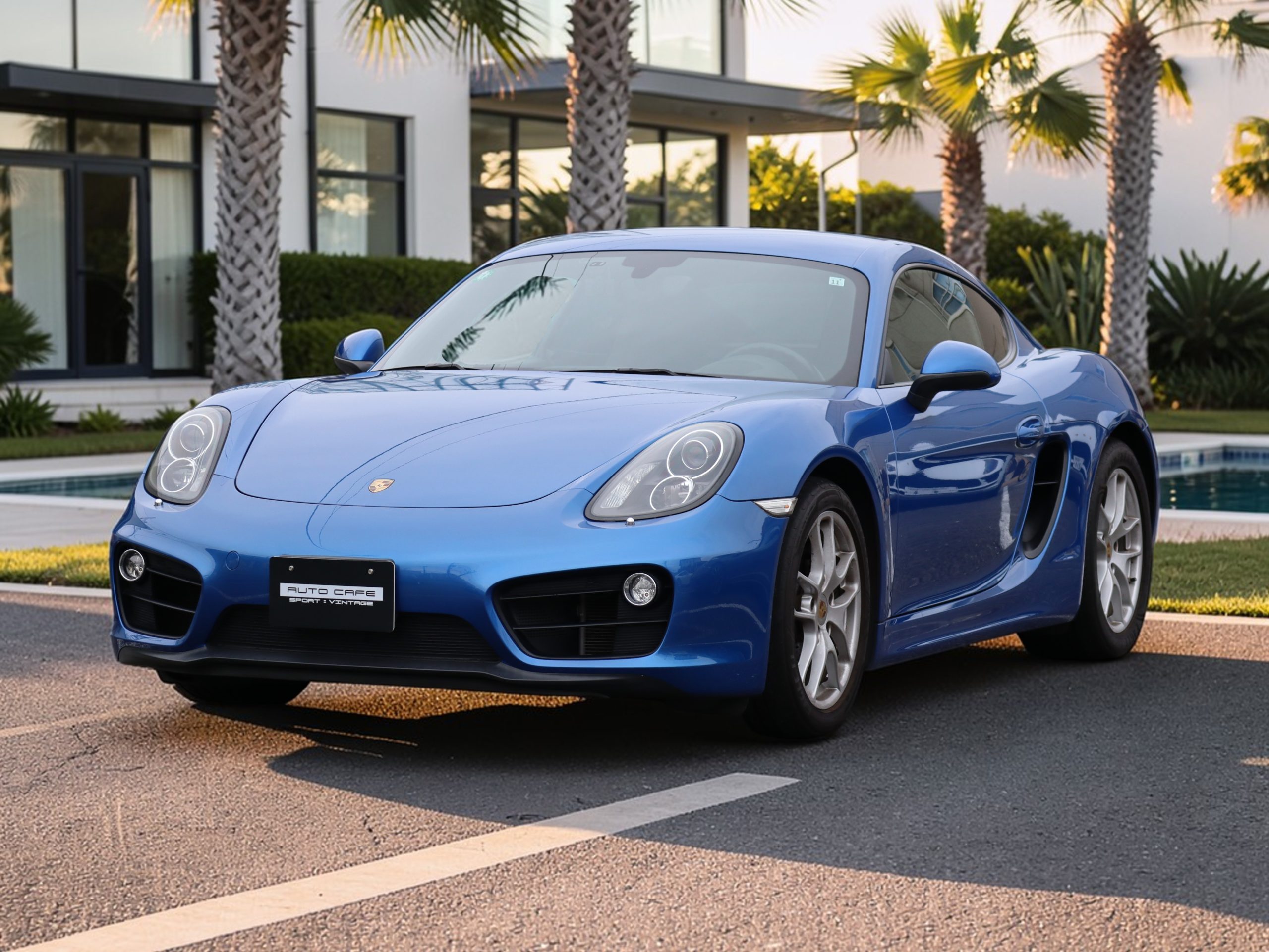 ポルシェケイマン(Type981)6MT<br>スポーツデザインステアリング<br>電動可倒式ドアミラー<br>PDLS含むヘッドライト<br>リアワイパー